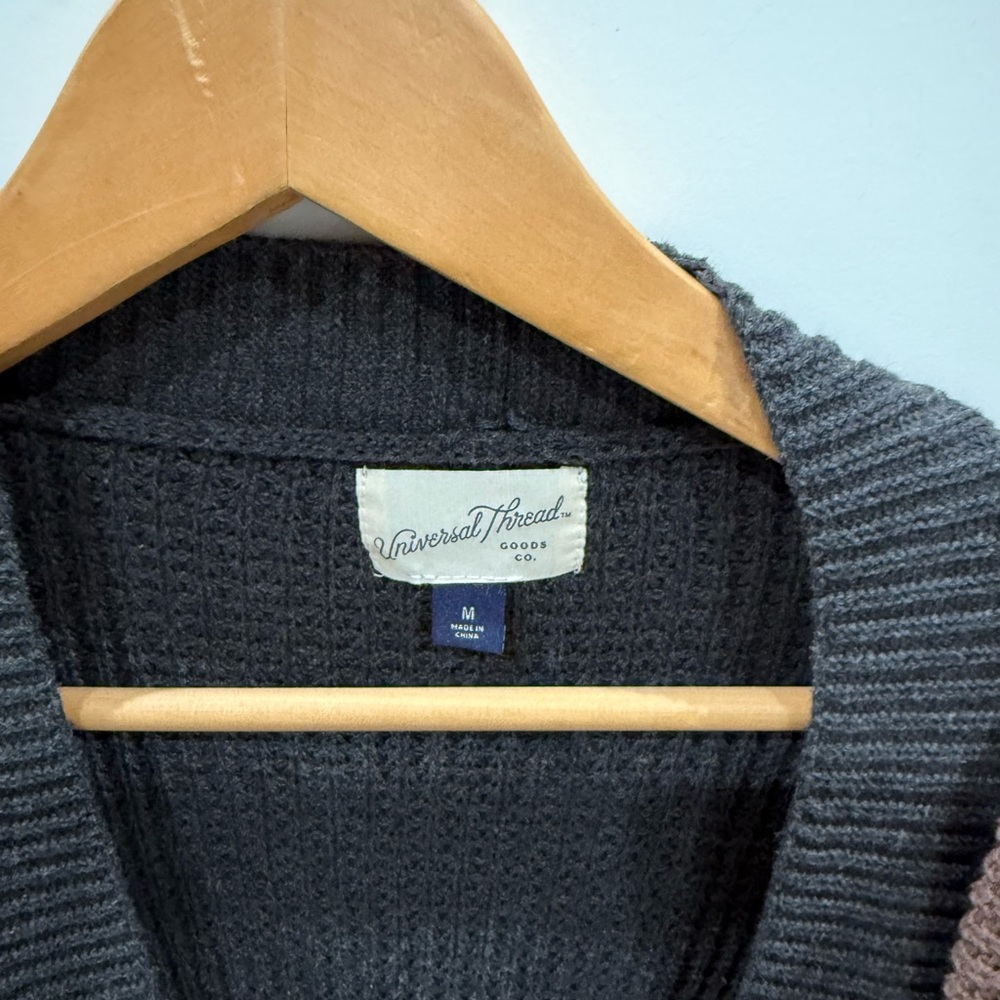 Universal Thread 2 Open Front Cardigans - charcoal gray and Tan - Picture 3 of 3